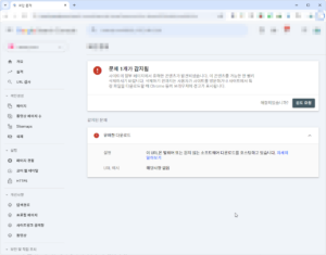 감지된 문제