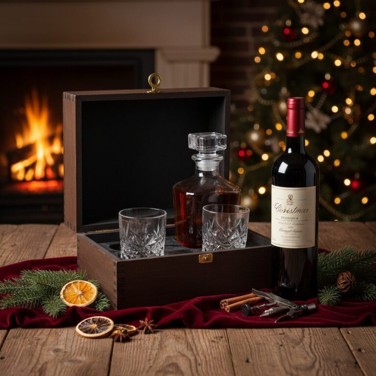 40대 남성 크리스마스 선물로 적합한 위스키와 와인 세트