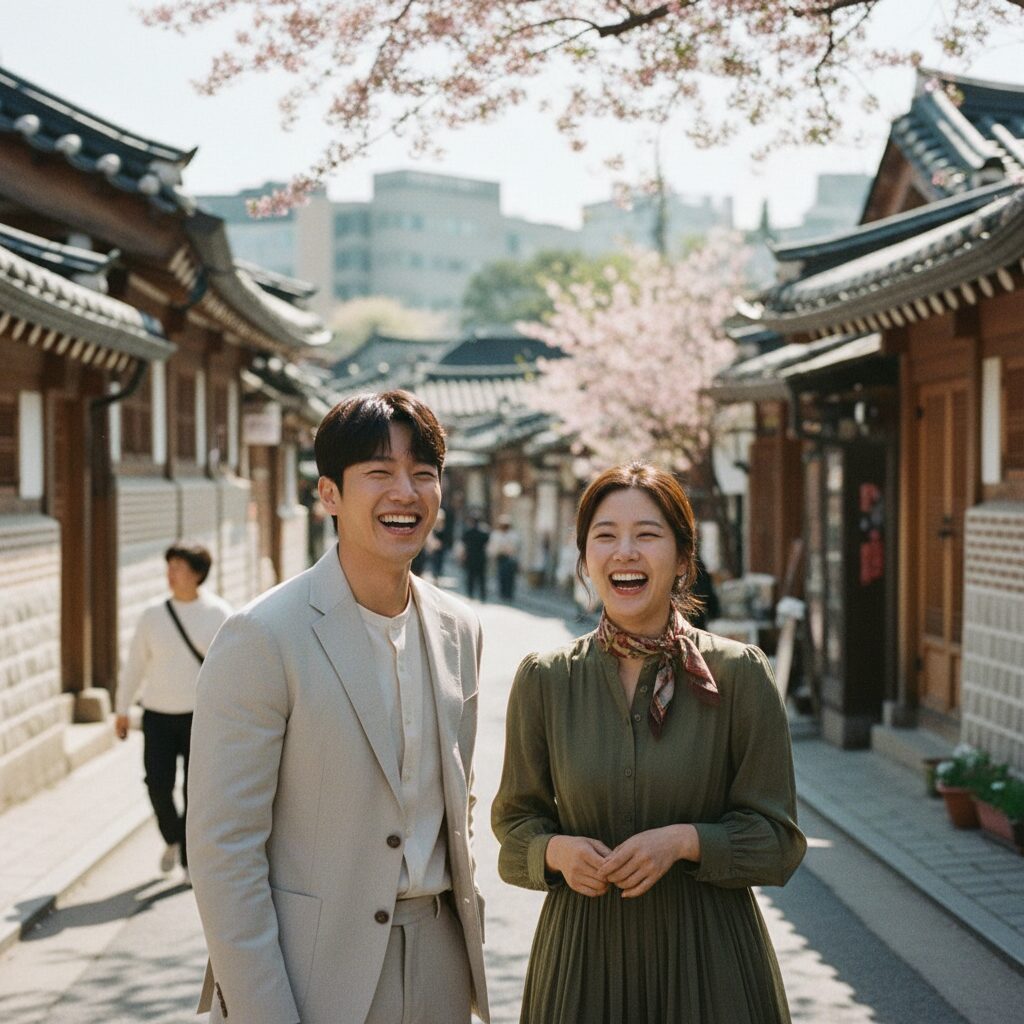 서울의 봄 2026 영화 장면 남녀주인공이 웃는 모습