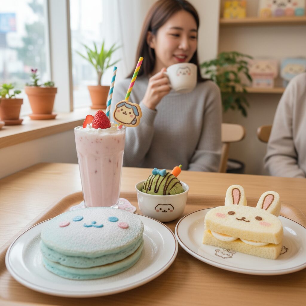 치이카와 팝업 전시회 방문기 3 치이카와 콜라보 카페에서 제공하는 특별 메뉴