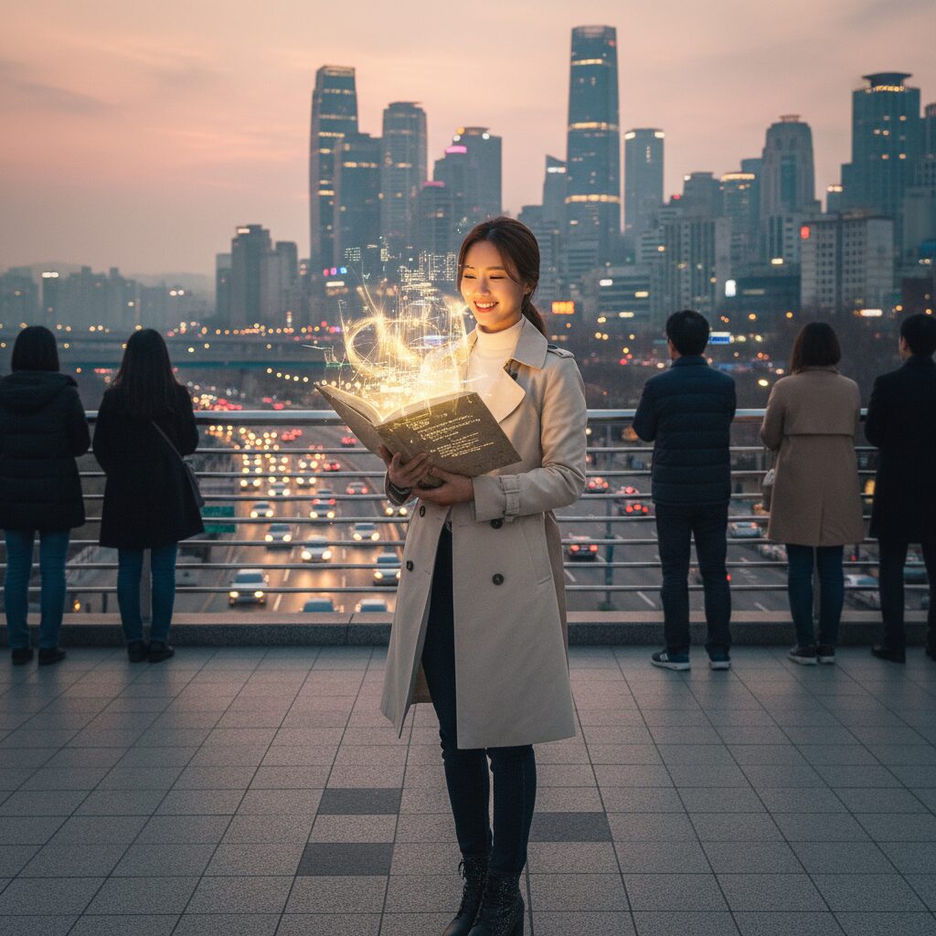 아늑한 레스토랑에서 커플이 디저트를 함께 나누는 모습