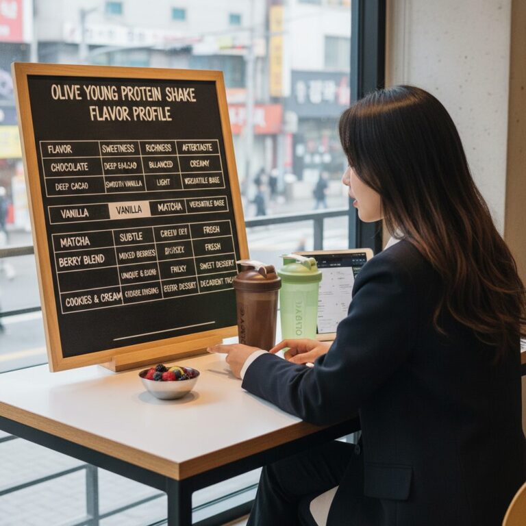 올리브영 단백질 쉐이크 맛 특징 비교 표