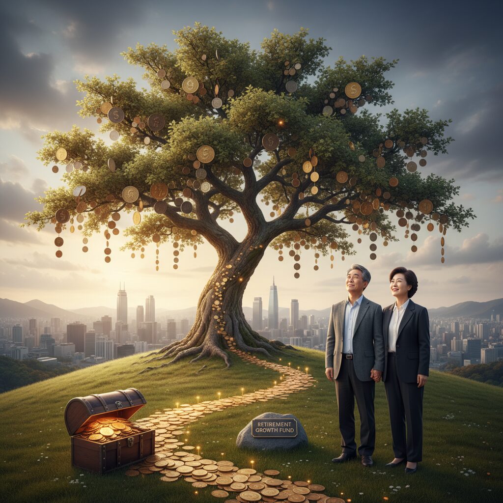 SK하이닉스 성과급 현금과 절세 전략 비교 2 퇴직연금 장기 복리 효과 시각화