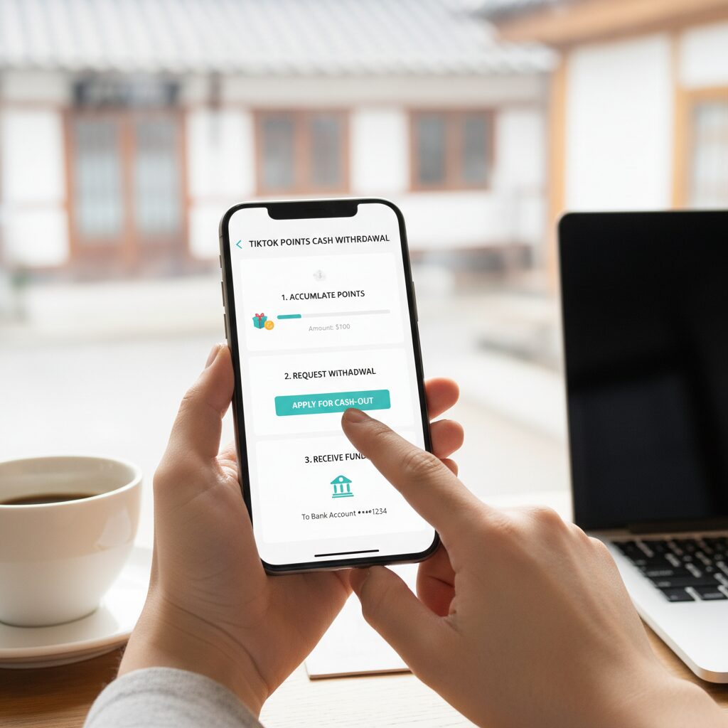 틱톡 포인트 현금 출금 신청 과정