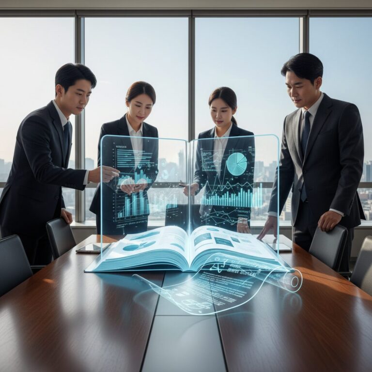 투명한 재무제표와 감사 보고서 그래픽