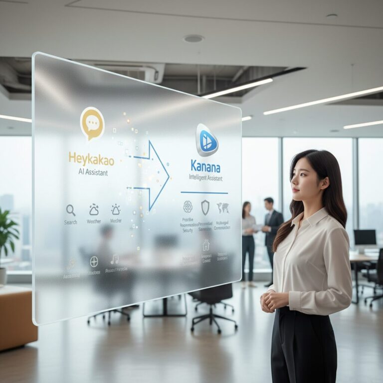 헤이카카오에서 카나나로 진화하는 AI 비서 서비스의 개념도