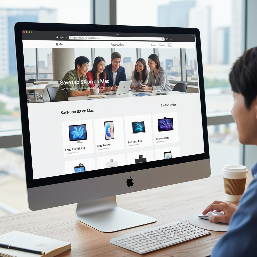 2026 애플 신학기 교육할인 최대 27만원 혜택 1 애플 공식 홈페이지 교육할인 스토어 화면 캡처