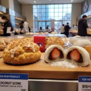 대구 코스트코 2월 베이커리 신상품 코코넛 스콘과 딸기 찹쌀모찌
