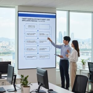 학점은행제 학자금대출 신청 절차 단계별 순서도