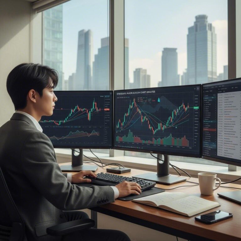 이더리움과 주요 알트코인 차트 분석 그래프