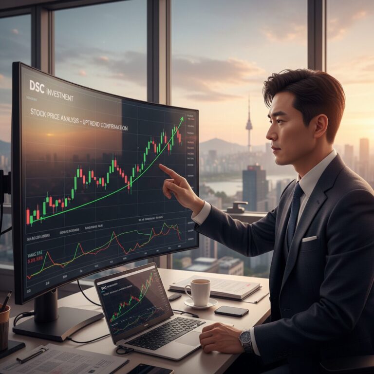 DSC인베스트먼트 주가 차트 분석 상승 추세 전환 신호 확인