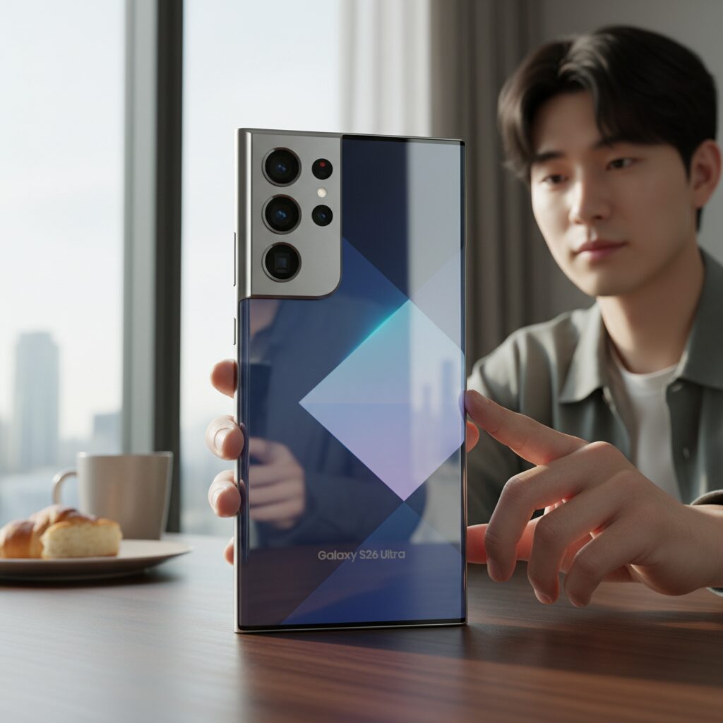 갤럭시 S26 언팩부터 13일의 금요일 출시 전망까지 1 갤럭시 S26 울트라 가상 렌더링 이미지로 그래픽 카메라 모듈과 슬림한 디자인을 보여줌