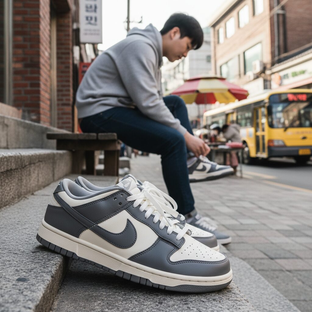 고등학생을 위한 운동화 추천 베스트 3 나이키 덩크 로우 레트로 스모크 그레이 운동화
