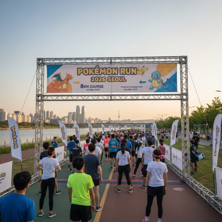 포켓몬런 2026 서울 뚝섬 한강공원 8km와 5km 코스 구분 안내