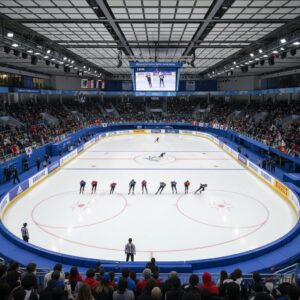 2026 밀라노 동계올림픽 쇼트트랙 경기장 내부 전경
