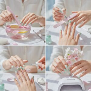 봄네일 케어 단계별 과정을 보여주는 사진