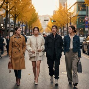버버리 트렌치코트와 뮈뮈에르 퀼팅자켓 등 다양한 여성 자켓 스타일
