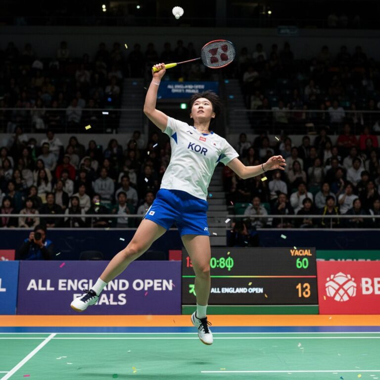 안세영 전영오픈 결승 경기 포즈