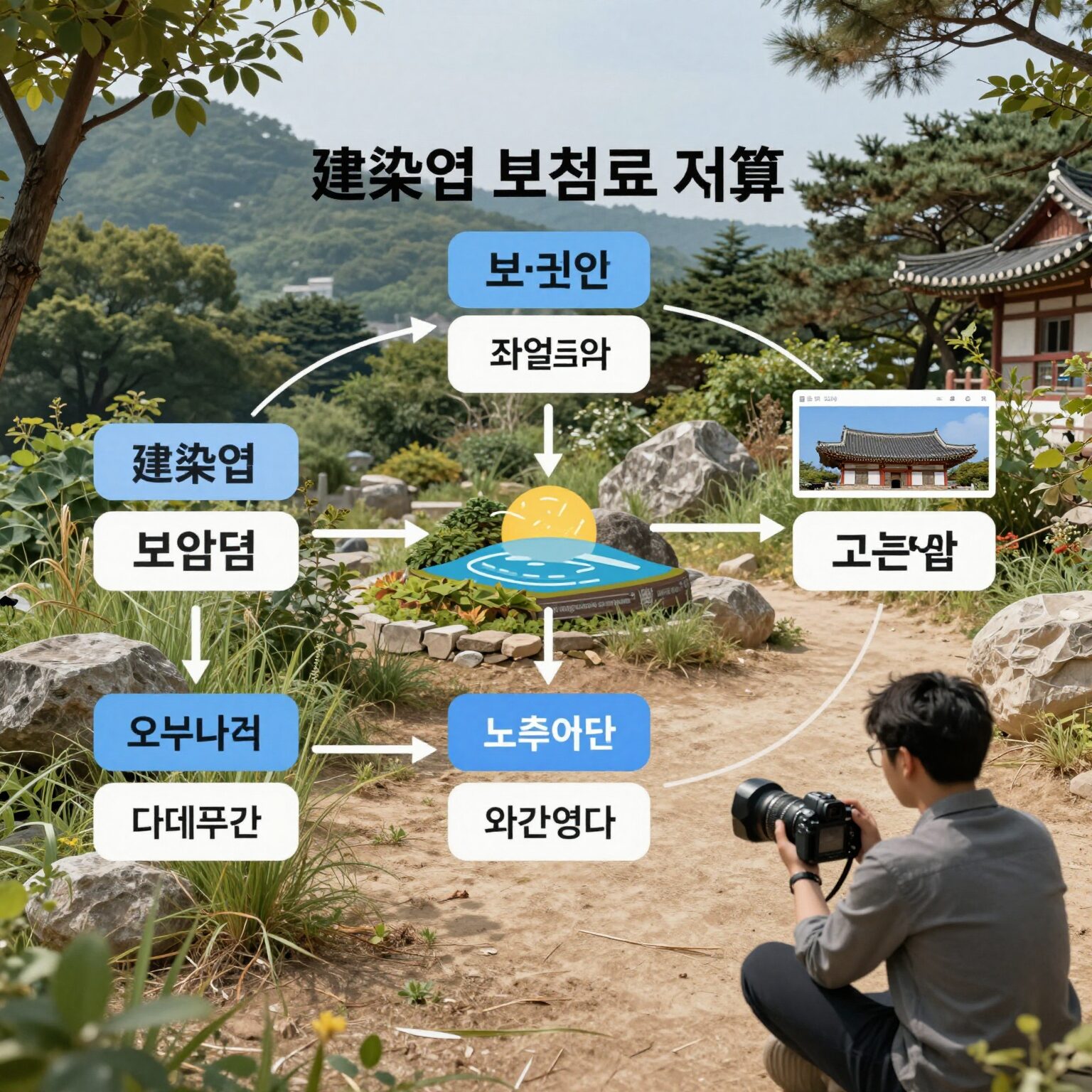 건설업 보험료신고서 쉽게 작성하는 법 1 건설업 보험료 계산을 위한 보수총액 구성 요소 다이어그램