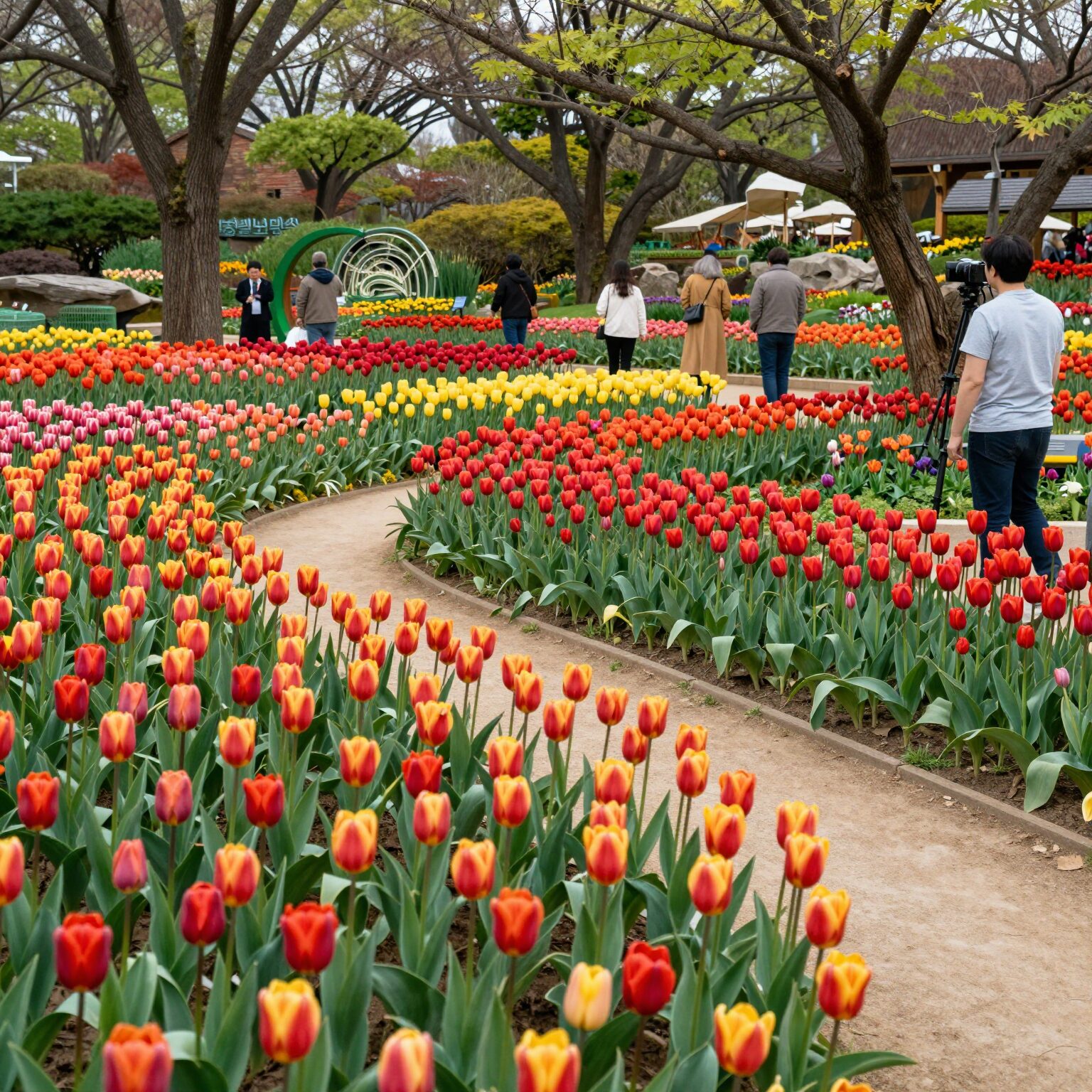 2026 에버랜드 튤립축제 일정과 현명한 즐기기 1 에버랜드 포시즌스가든에 펼쳐진 화려한 튤립 정원 풍경
