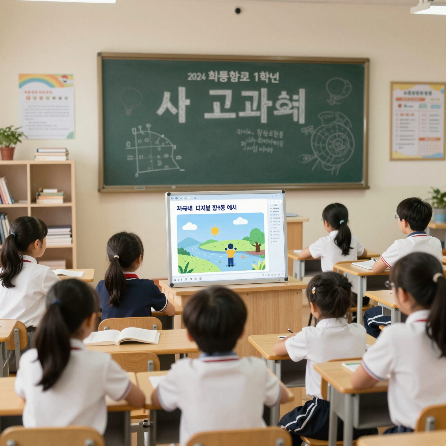 2026년 초등학교 1학년 교과서 전면개정 내용 1 2026년 초등학교 1학년 새 교과서 디지털 학습 활동 예시