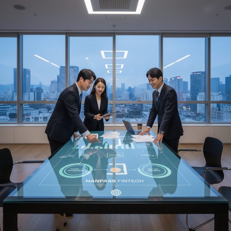 한패스 핀테크 서비스 인포그래픽