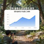 한화솔루션 유상증자 발표 후 주가 변동 그래프