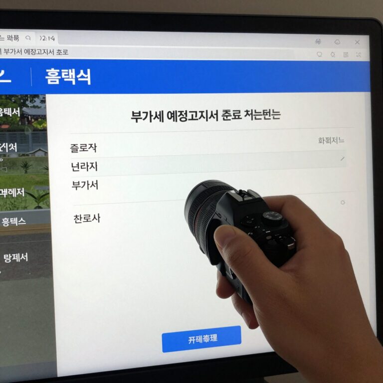 홈택스 화면에서 부가세 예정고지서 조회하는 방법