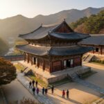 지리산 화엄사 봄 여행 문화재와 홍매화 명소 구례 화엄사 각황전 전경 웅장한 다포식 건물