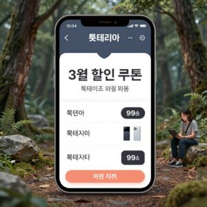 롯데리아 3월 할인 쿠폰 목록이 담긴 롯데잇츠 앱 화면