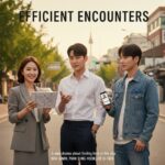 미혼남녀의 효율적 만남 드라마 포스터 속 한지민 박성훈 이기택 모습