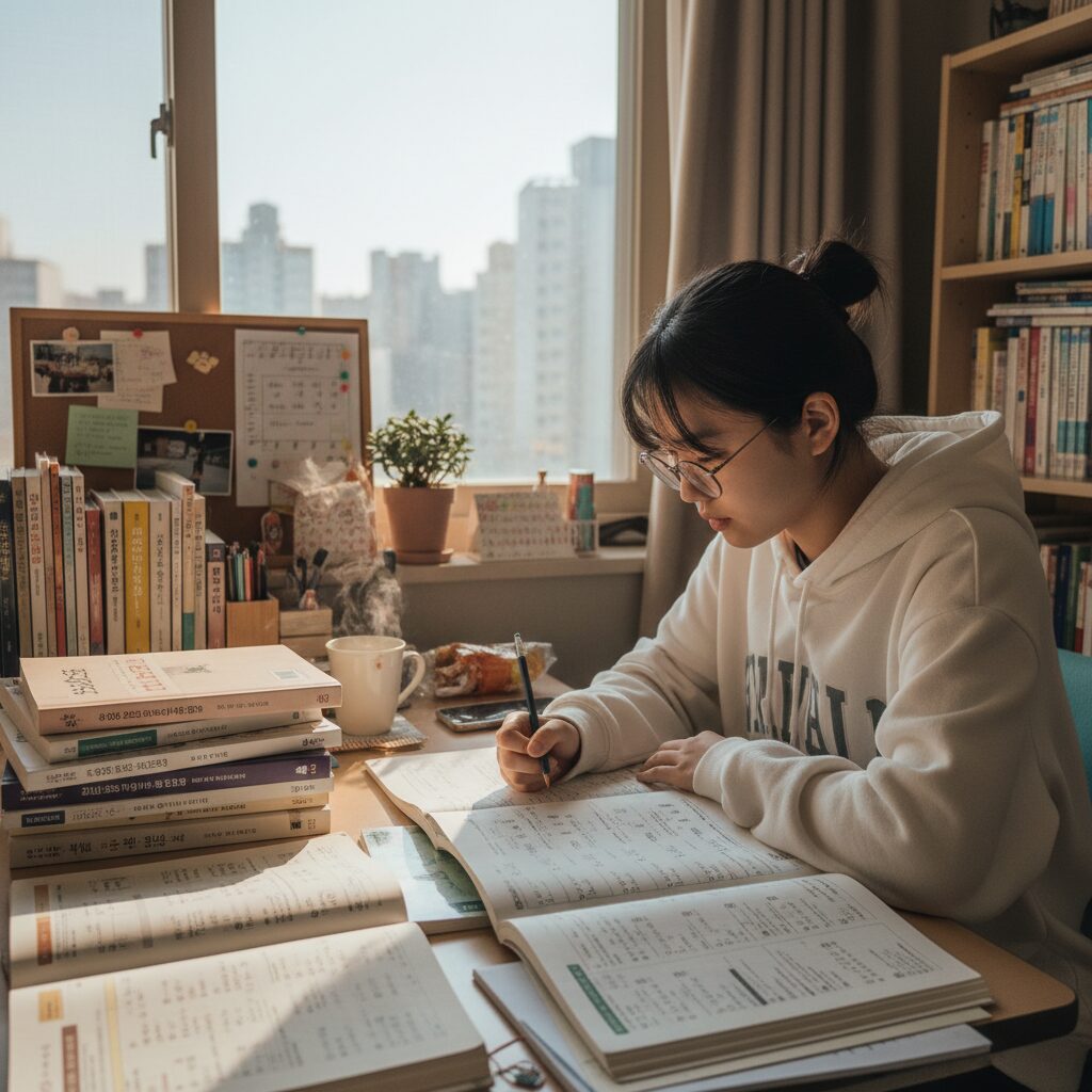 전국연합학력평가 모의고사 준비 학생