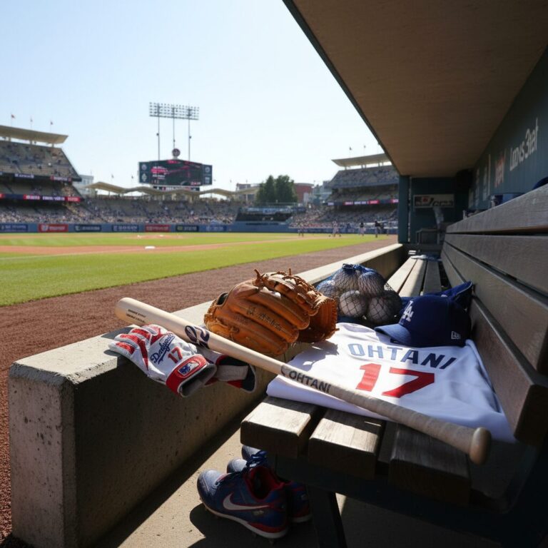 메이저리그 최고 연봉 계약을 받은 오타니 쇼헤이 선수의 야구 장비