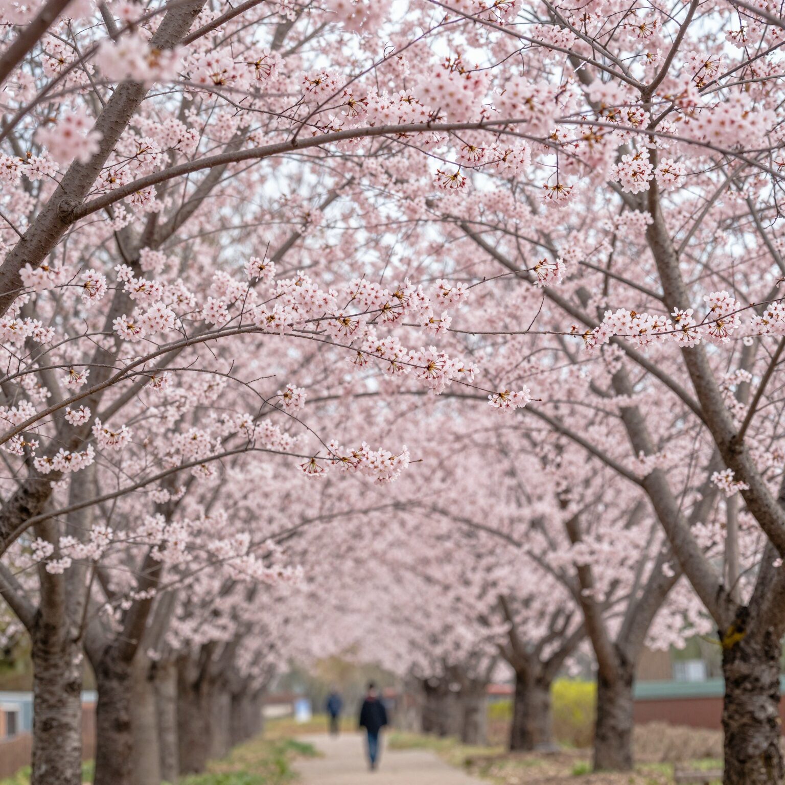 봄을 알리는 풀또기 꽃나무 키우기 1 봄에 핀 분홍색 풀또기 꽃나무 가지 사진