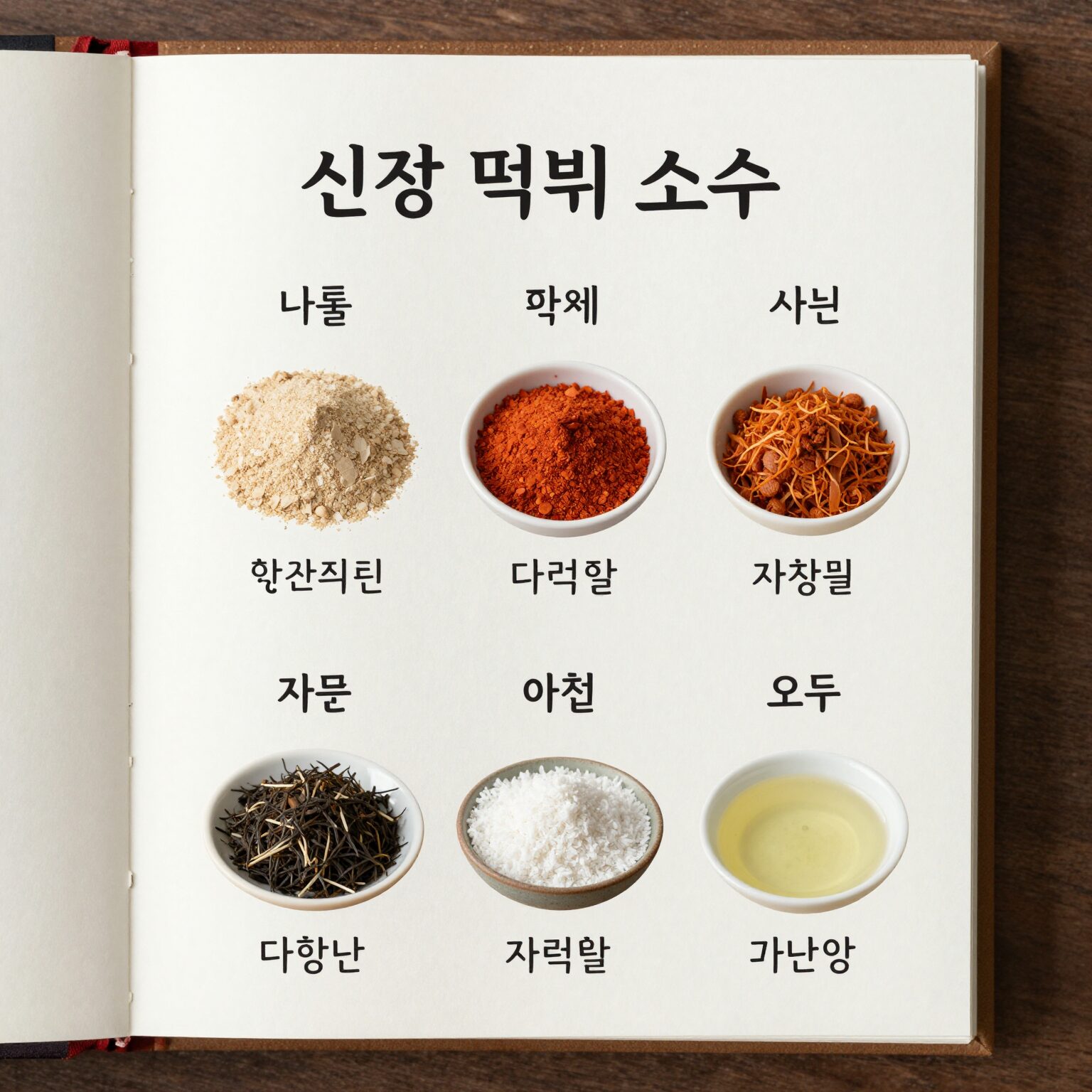 신전 떡볶이 소스 재료 비율이 적힌 노트