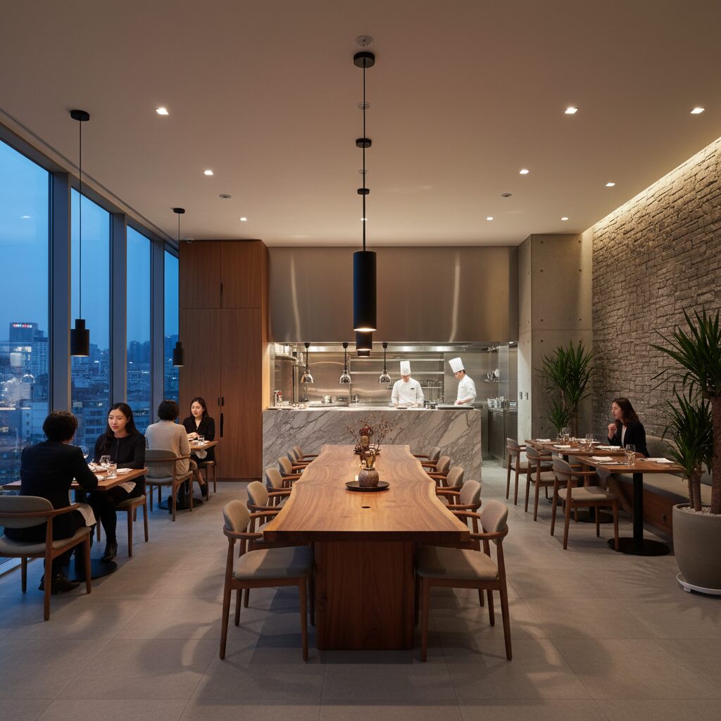 김희은 셰프 식당 소울과 에그앤플라워 이야기 1 미슐랭 스타 레스토랑 소울 다이닝의 모던한 인테리어