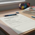 초등학교 학생 기초조사서 양식 예시