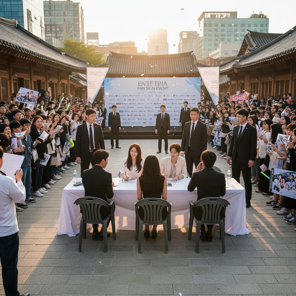 태연 친오빠 김지웅 향한 김지유의 설레는 학창시절 고백 1 전주 엔떼피아 광장에서 열린 팬사인회 장소를 상상한 이미지