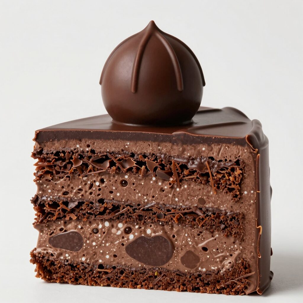 뚜레쥬르 롤케이크와 두바이 초코 케이크 맛과 정보 1 뚜레쥬르 두바이 초코 케이크 뚜초케의 층층이 쌓인 단면과 위의 초콜릿 뚜껑