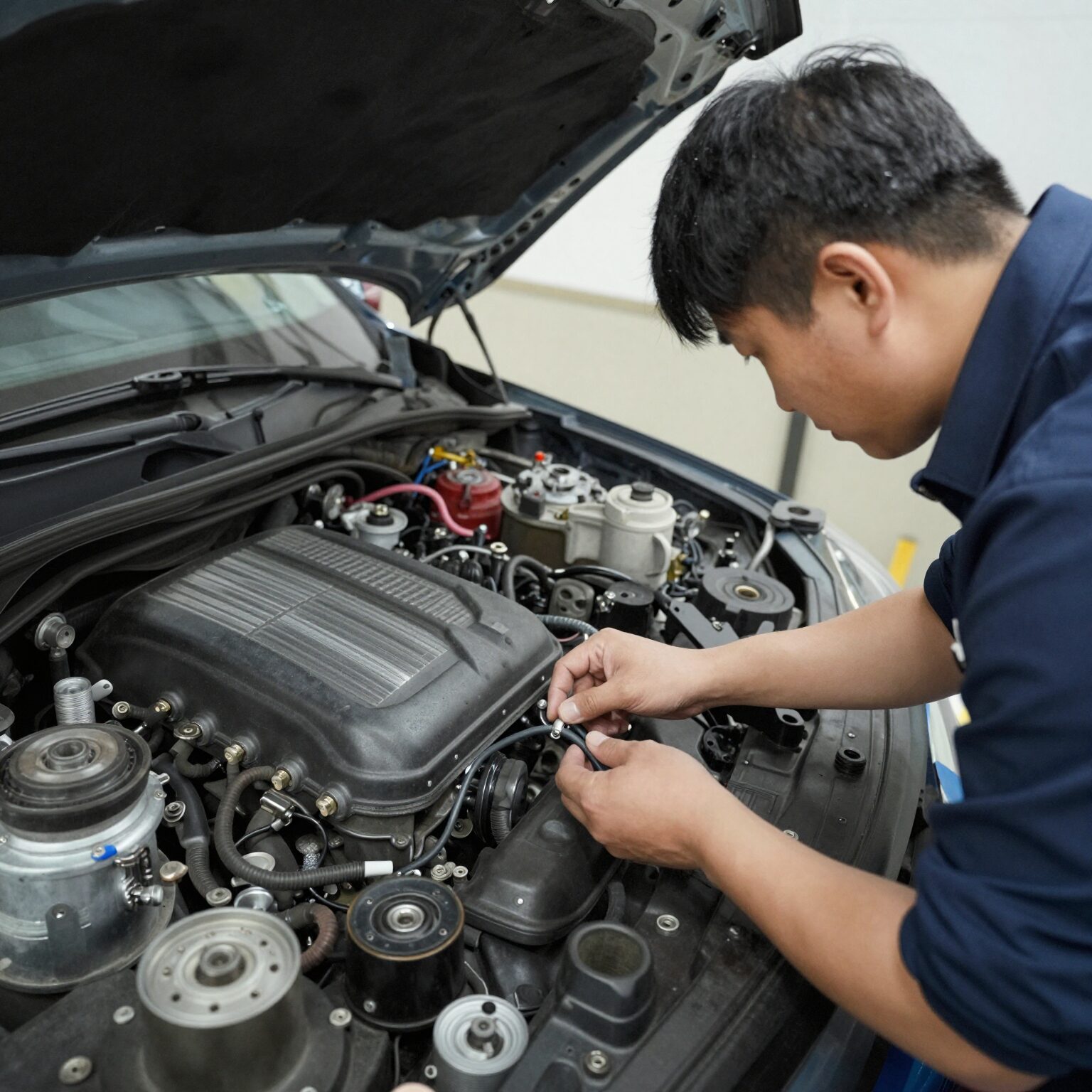 중고 관리기 구매 전 꼭 알아야 할 모든 것 1 중고 관리기 엔진과 주요 부품을 점검하는 모습