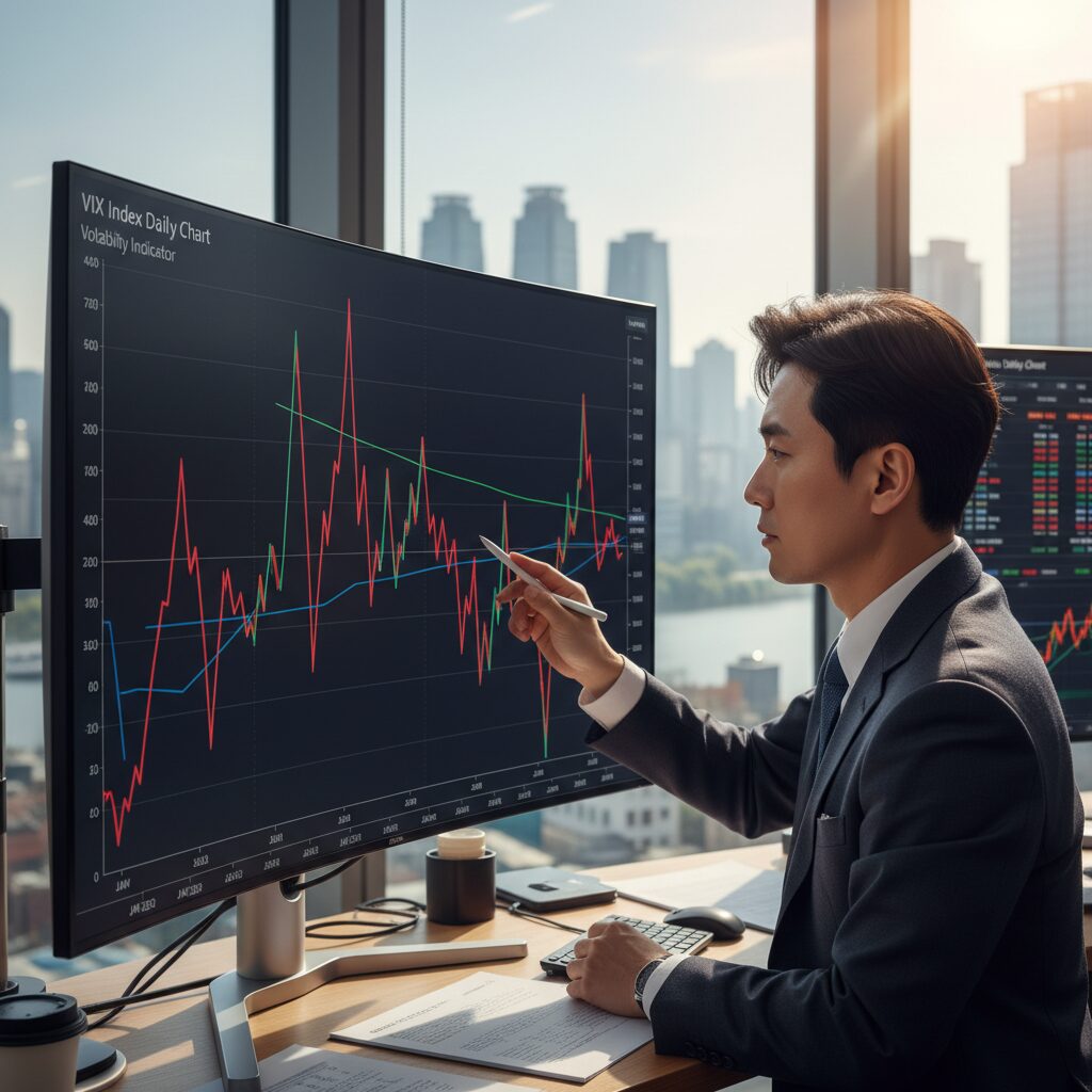 VIX 지수 일봉 그래프 변동성 지표