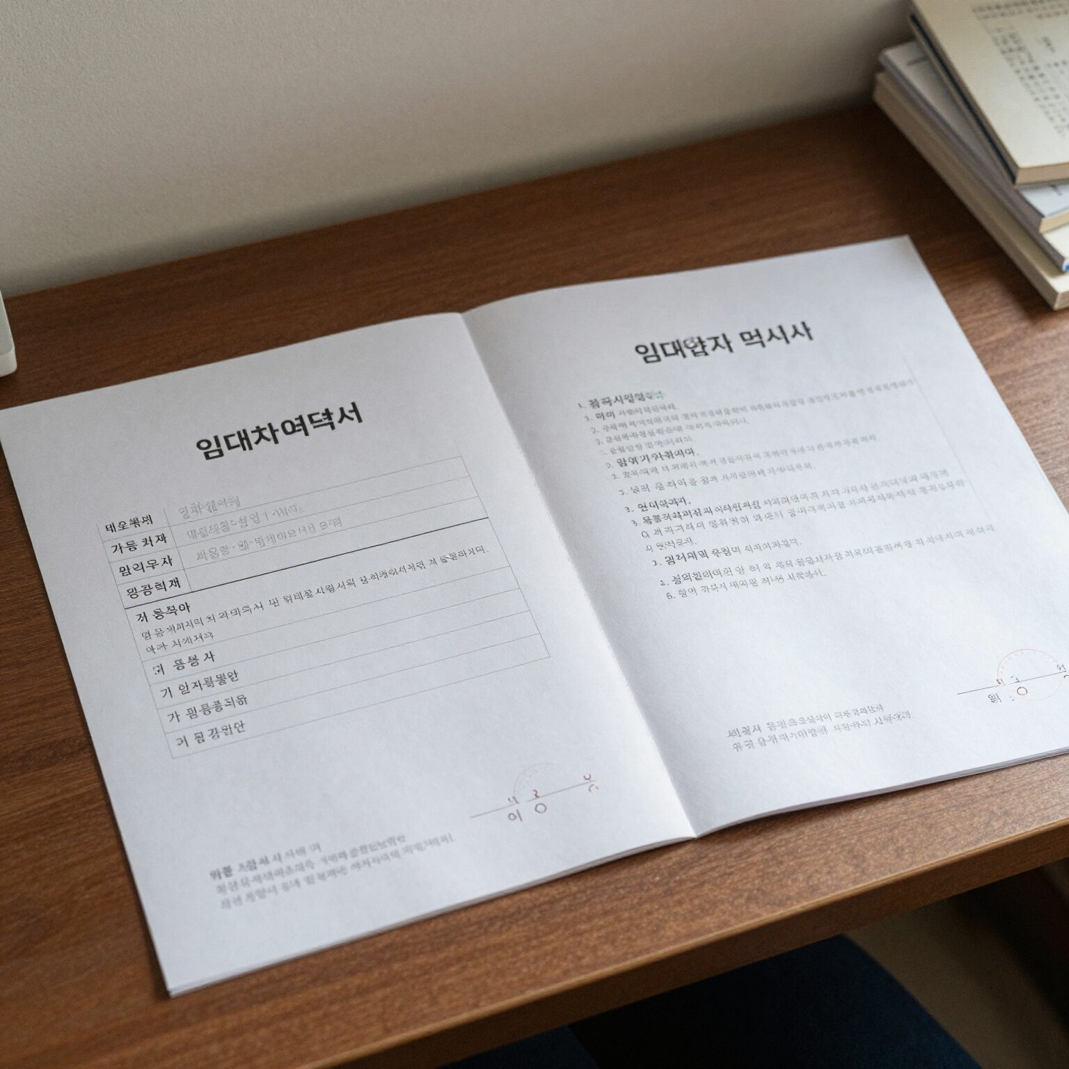 2026년 청년월세지원 상시 신청 자격과 방법 1 청년월세지원 신청을 위해 필요한 임대차계약서와 가족관계증명서 등 서류 더미 사진