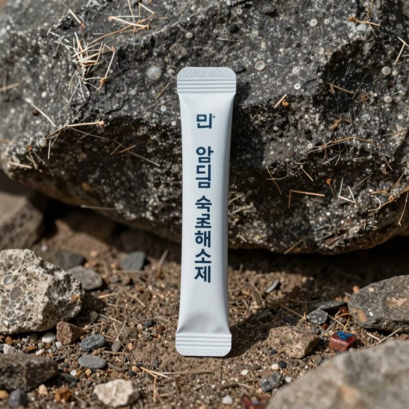 알디콤 숙취해소제 액상 스틱형 제품 사진 휴대가 간편한 슬림한 포장