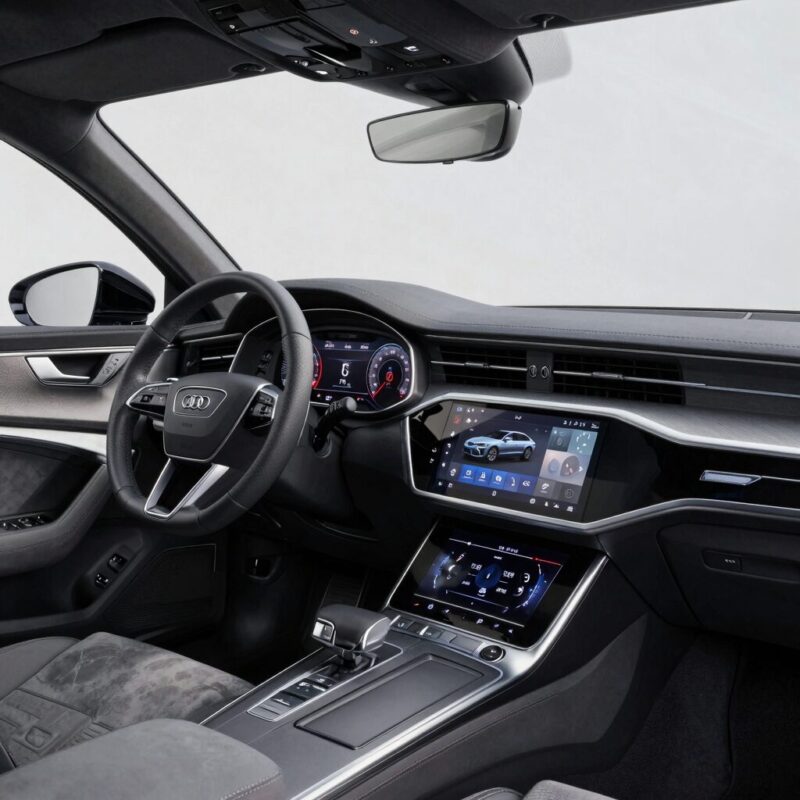 2026 아우디 A6 풀체인지 디지털 콕핏과 대형 터치스크린이 돋보이는 실내