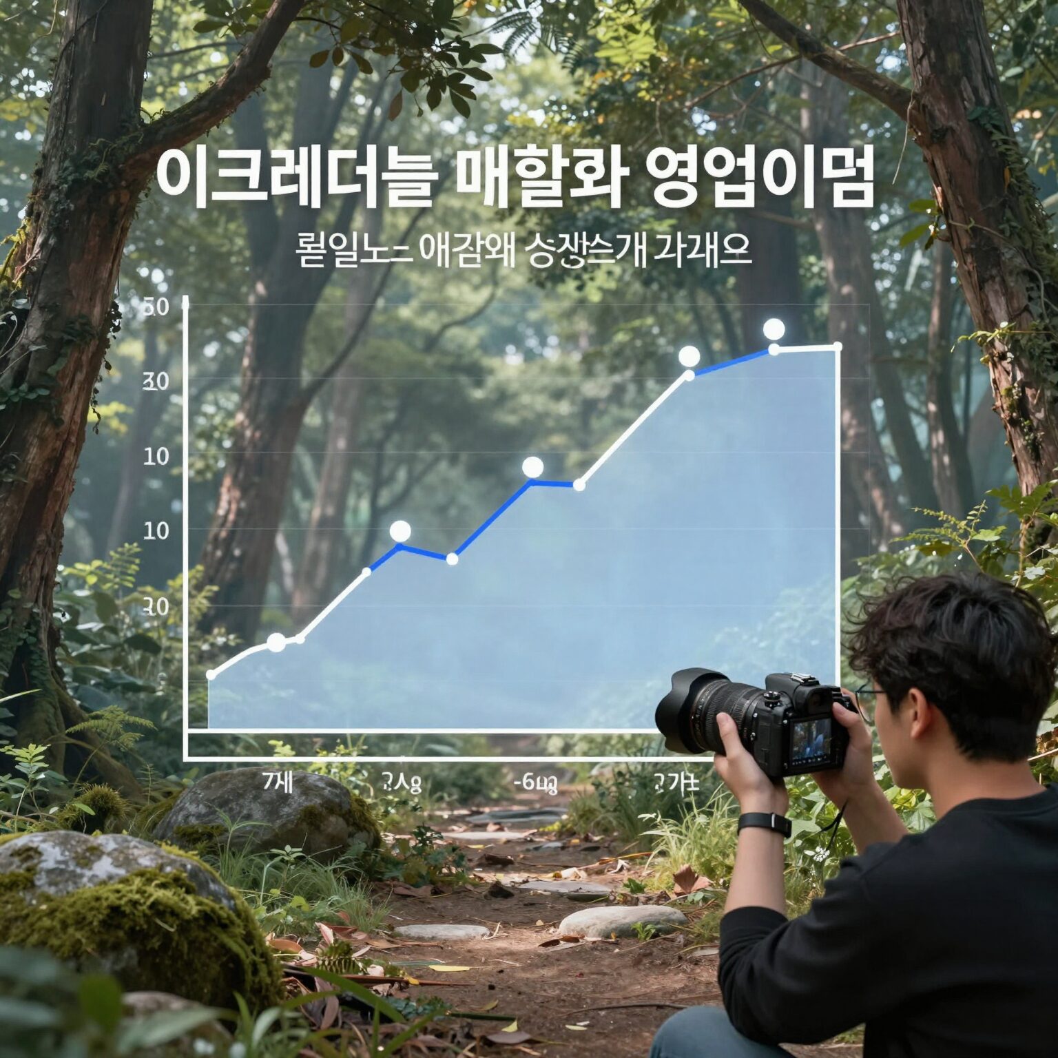 이크레더블 매출과 영업이익 성장 그래프