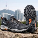 아이더 플렉션 하이브리드 트레킹화 측면과 밑창 디테일