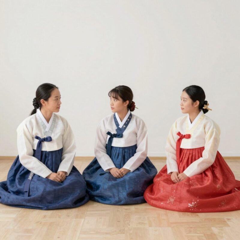 결자해지 유래를 설명하는 혜문 선사와 제자들의 대화를 형상화한 그림