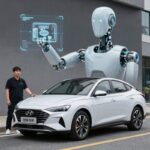 현대차 자율주행과 로봇 기술을 상징하는 컨셉 이미지