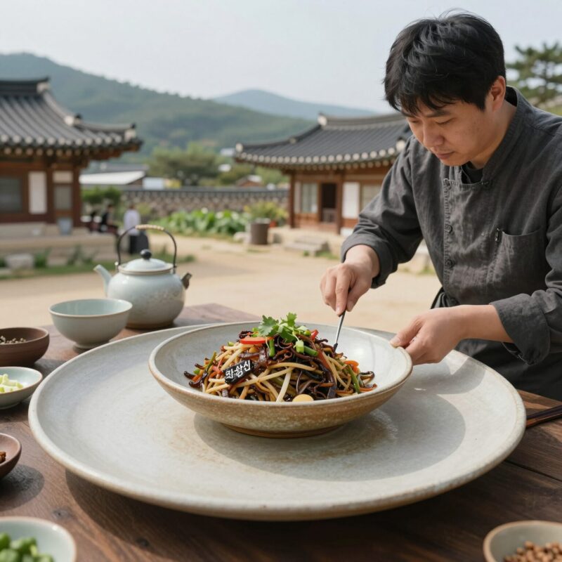 생활의 달인에 소개된 포항 길성관의 자춘권 접시 사진