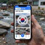 일본 지진 안전을 위한 스마트폰 어플리케이션 화면